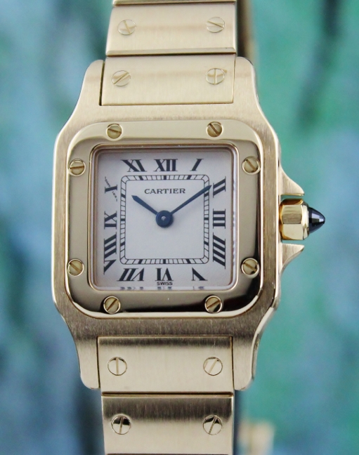 (image for) A CARTIER LADY SIZE 18K YELLOW GOLD GALBEE QUARTZ WATCH / 1569